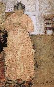 Edouard Vuillard Pink clothes women oil painting